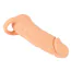 Мастурбатор-насадка Nature Skin 2 in 1 Extension + Masturbator M, тілесний - Фото №6