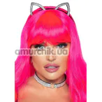 Комплект аксессуаров кошечки Leg Avenue Bling Kitty Rhinestone Cat Ear & Choker: ошейник + ушки - Фото №1