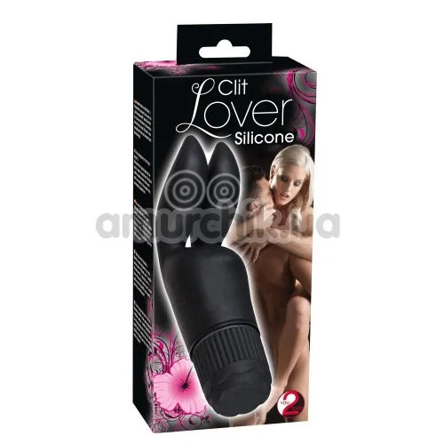 Кліторальний вібратор Clit Lover Silicone, чорний