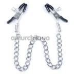 Затискачі для сосків DS Fetish Iron Nipple Clamps, срібні - Фото №1