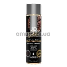 Оральный лубрикант JO Gelato Decadent Double Chocolate - двойной шоколад, 120 мл - Фото №1