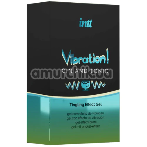 Возбуждающий гель с эффектом вибрации Intt Vibration Gin Tonic Tingling Effect Gel - джин-тоник, 15 мл