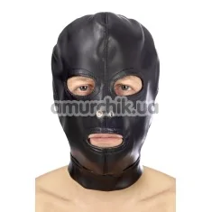 Маска Fetish Tentation Enjoy Pain BDSM Open, чорна - Фото №1