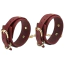 Фиксаторы для рук Roomfun Leather Handcuffs, бордовые - Фото №2