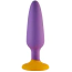 Анальна пробка Love Signal Bounce Buddy Medium, фіолетово-жовта - Фото №1
