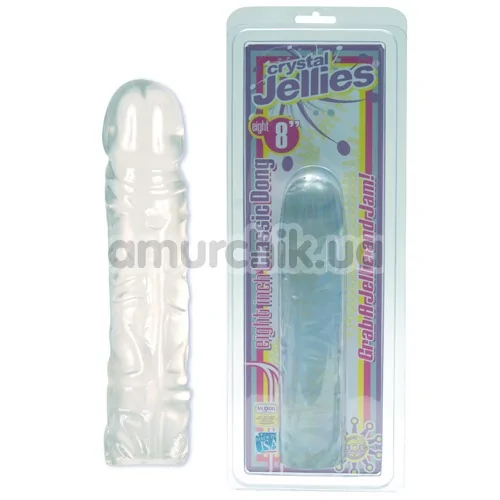 Фаллоимитатор Crystal Jellies, 19 см прозрачный