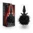 Анальная пробка с черным хвостиком Temptasia Bunny Tail Pom Plug, черная - Фото №6