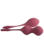 Набір вагінальних кульок Rocks-Off Unite, бордовий - Фото №2