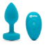 Анальная пробка с вибрацией B-Vibe Vibrating Jewel Plug S/M, бирюзовая - Фото №1