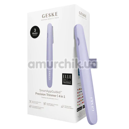 Триммер Geske Precision Trimmer 4 in 1, сиреневый