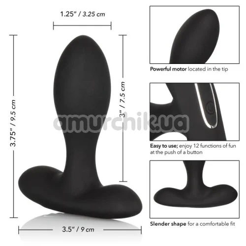Анальная пробка с вибрацией Eclipse Slender Probe, черная