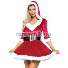 Костюм новорічний Leg Avenue Mrs Claus Costume, червоний: сукня + пояс - Фото №1