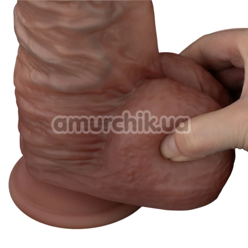 Фаллоимитатор Dual-Layered Silicone Nature Cock LV411081, коричневый