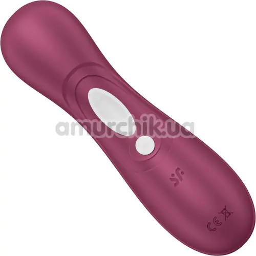 Симулятор орального секса для женщин Satisfyer Pro 2 Generation 3 Connect App, бордовый