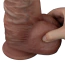Фаллоимитатор Dual-Layered Silicone Nature Cock LV411081, коричневый - Фото №12