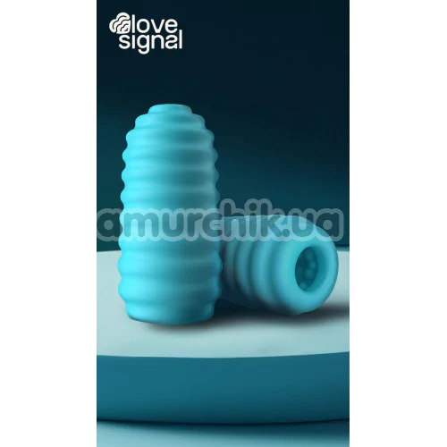 Мастурбатор Love Signal Hands-On Pleasure, бірюзовий