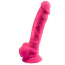 Вібратор Silexd Premium Silicone Dildo Model 1 Size 8 LRS, рожевий - Фото №3