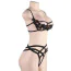 Комплект Star Night Elegant Embroidery Fashion Bra Set, чорний: бюстгальтер + трусики - Фото №7