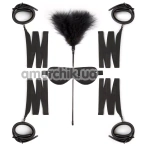 Бондажний набір Easy Toys 6 Piece Beginners Bondage Set, чорний - Фото №1