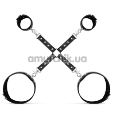 Фиксаторы для рук и ног Bedroom Fantasies Cuffs & Hogtie Set, черные - Фото №1
