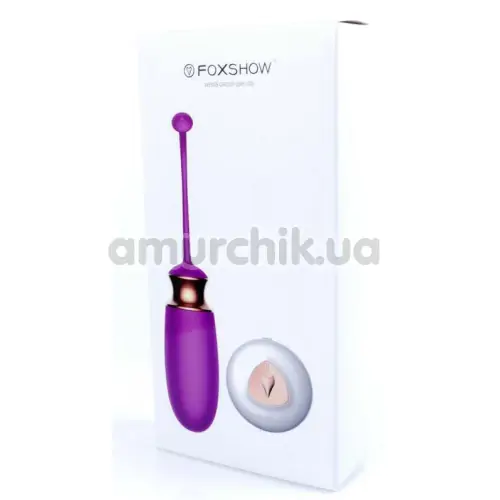 Віброяйце з підігрівом FoxShow Love Egg M1, фіолетове