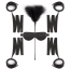 Бондажний набір Easy Toys 6 Piece Beginners Bondage Set, чорний - Фото №1
