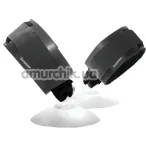 Наручники Sportsheets Suction Cup HandCuffs, черные - Фото №1