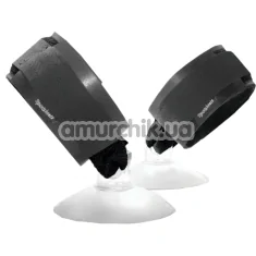 Наручники Sportsheets Suction Cup HandCuffs, чорні - Фото №1