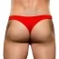Трусы-стринги мужские Microfiber Lace-Up Low-Rise Thong, красные - Фото №4