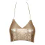 Топ Cottelli Collection Metal Crop Top, золотий - Фото №5