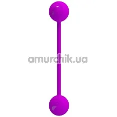 Вагінальні кульки Pretty Love Kegel Ball III, фіолетові - Фото №1