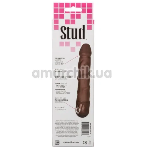 Вібратор Power Stud Rod, коричневий
