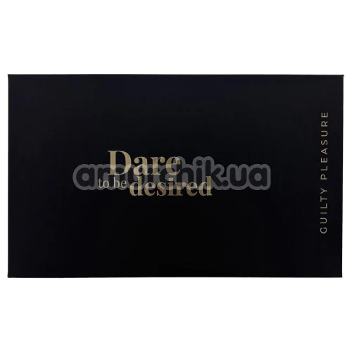 Портупея Guilty Pleasure Pearl Pleasure Collar, чорно-золота