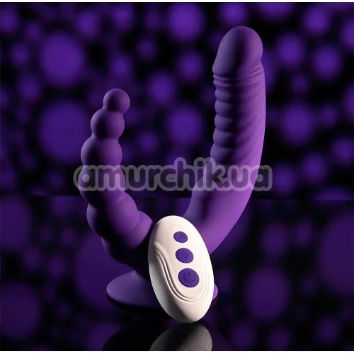 Подвійний вібратор Evolved The Rider, фіолетовий