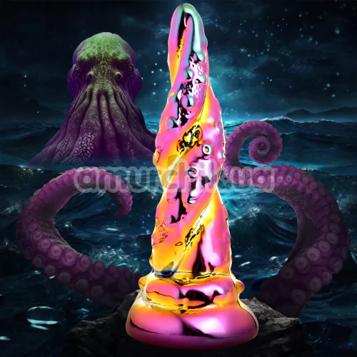 Фаллоимитатор Creature Cocks Enchantress, розово-желтый