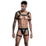 Комплект чоловічий JSY Sexy Lingerie 4978, чорний: труси + портупея - Фото №1