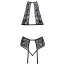 Комплект Kissable Lace Lingerie Set, чорний: топ + трусики-стрінги + пояс для панчіх - Фото №4