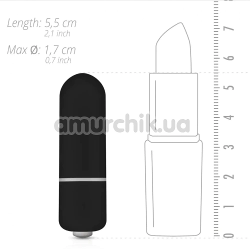 Кліторальний вібратор Easy Toys Mini Bullet, чорний