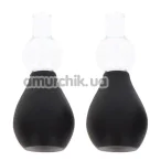 Вакуумные стимуляторы для сосков с колечками Taboom Nipple Enlargers With 8 Rings, черные - Фото №1