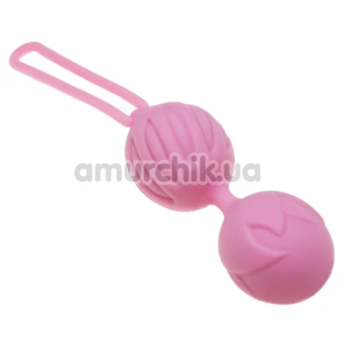 Вагинальные шарики Adrien Lastic Geisha Lastic Balls L, светло-розовые - Фото №1