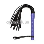 Батіг VIP Leather Flogger, фіолетовий - Фото №1