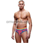 Трусы мужские с открытыми ягодицами Envy Rainbow Hearts Bubble Butt Jock, разноцветные - Фото №1