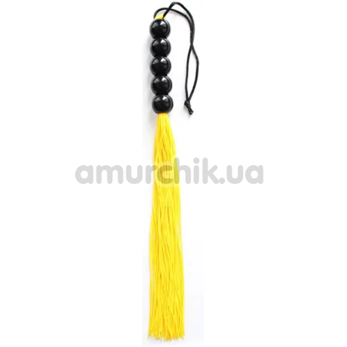 Флоггер DS Fetish Flogger Balls 5, желтый