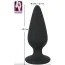 Анальна пробка Black Velvets Heavy Plug Large, чорна - Фото №5