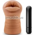Симулятор орального секса с вибрацией M For Men Isabella, телесный - Фото №1
