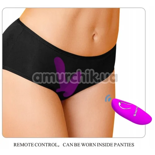 Вібратор для клітора і точки G Pretty Love Remote Control Massager, фіолетовий