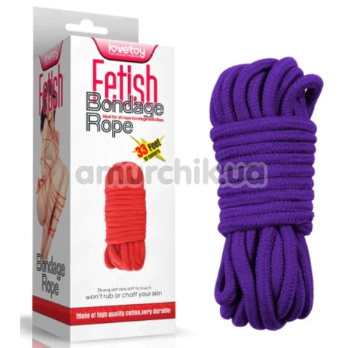 Мотузка Fetish Bondage Rope, фіолетова