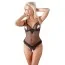 Боди Cotelli Collection Crotchless Peephole Body 640015, черное - Фото №1