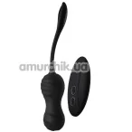 Вагинальные шарики с вибрацией Dark Desires Virginia Thrusting Egg, черные - Фото №1