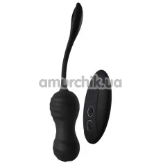 Вагінальні кульки з вібрацією Dark Desires Virginia Thrusting Egg, чорні - Фото №1